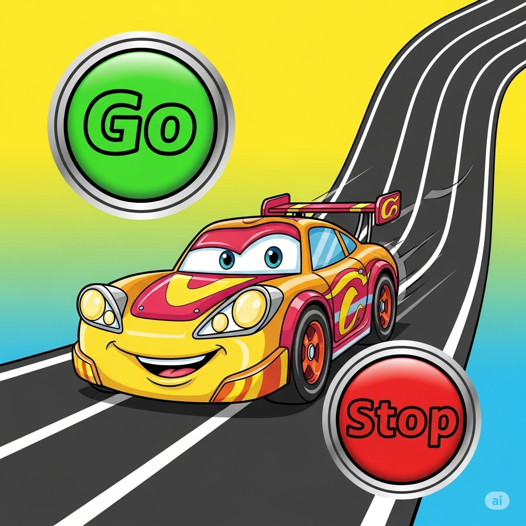 Racing Games for Little Kids (Safe &amp; Easy Controls)