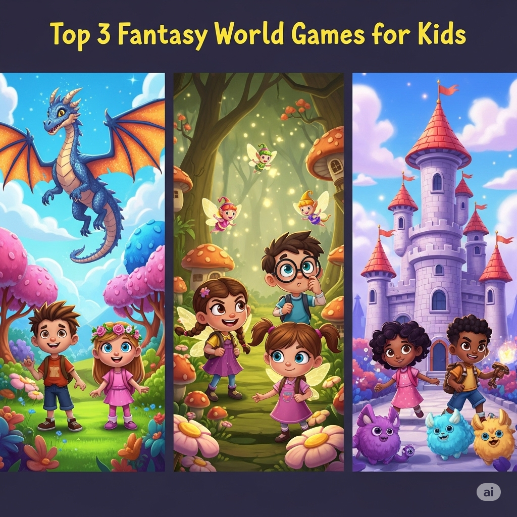 Top 3 Fantasy World Games for Kids