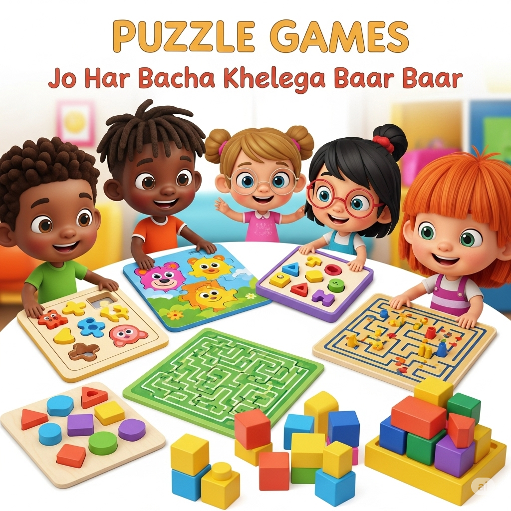 Puzzle Games Jo Har Bacha Khelega Baar Baar