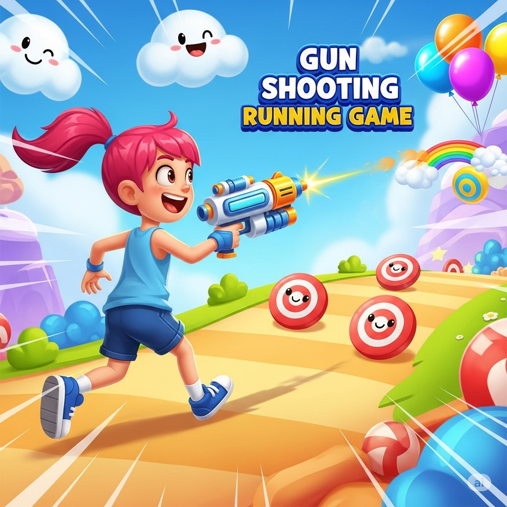 Gun Shooting Running Game