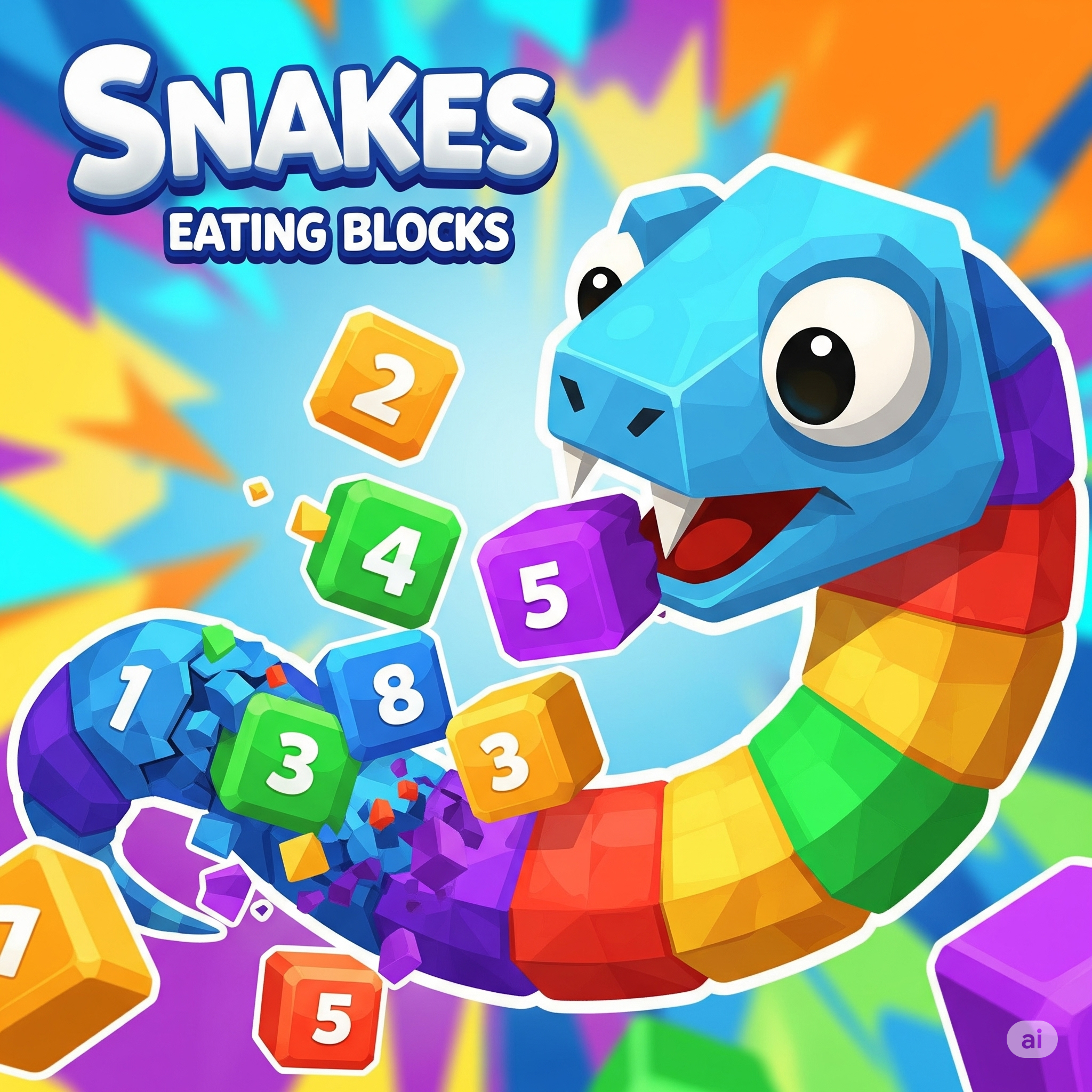 Snakes Eating Blocks