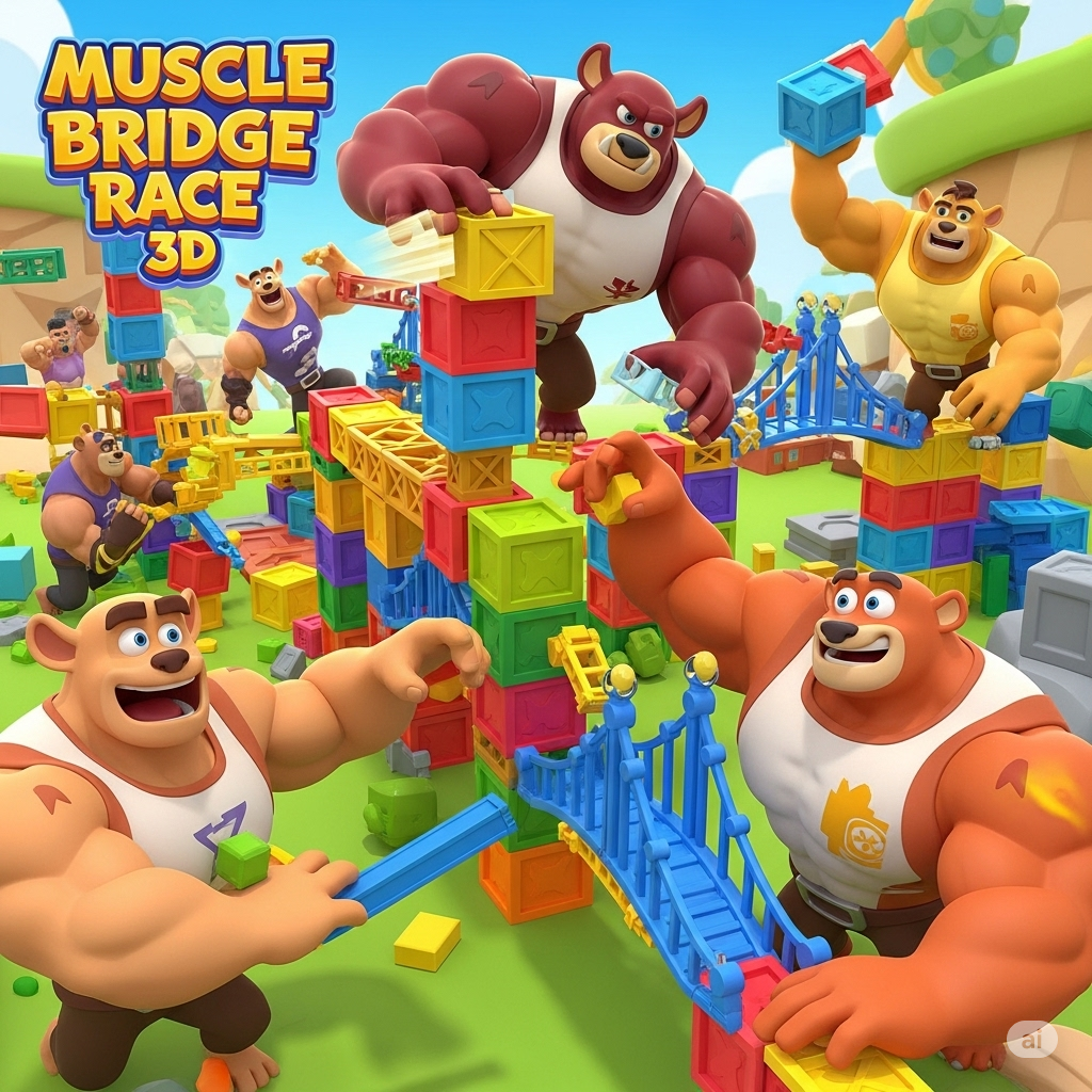 Muscle Bridge Race 3d